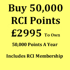 Hot Buy 50,000 RCI Points S1995 to own, includes all closing costs and RCI membership. Low yearly fees.